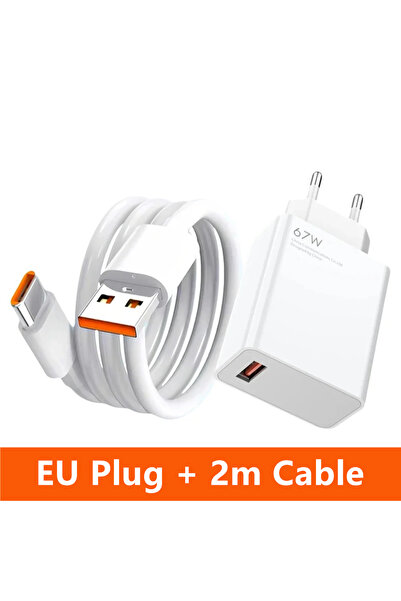 Choice شاحن فائق السرعة 6 أمبير 67 واط، مزود بقابس أوروبي وكابل بطول 2 متر، م...