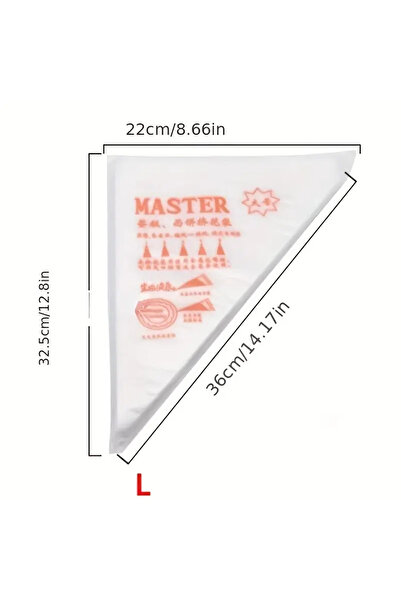 Choice ١٠٠ كيس معجنات سميك للاستخدام مرة واحدة، قوي للغاية ومقاوم للتسرب، لتز...