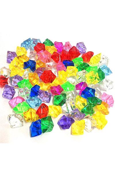 Choice3 100PCS 100PCS 11*13mm Plastic Gems Ice Grains Colorful Stones Childre...