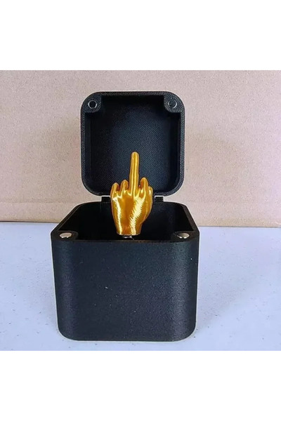 Choice XVZG-1pcs صندوق هدايا منبثق بتصميم إصبع أوسط، هدية إبداعية لتزيين المك...