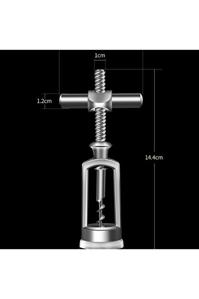 Choice Silver LMETJMA Vintage Screw Wine Opener Zinc Alloy Wine Bottle Opener...