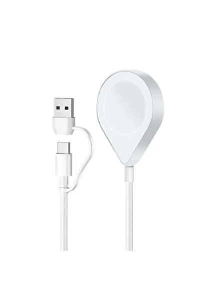 Vikefon كابل USB-C ثنائي في واحد/ثلاثي في ​​اثنين لشحن الساعات وأجهزة iPhone،...