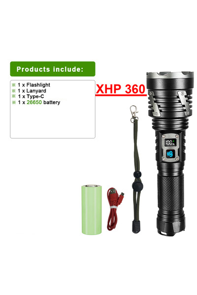 Choice 26650 Batterry 10000000LM Powerful LED Flashlight Super Bright USB Rechargeable Waterproof Tactical