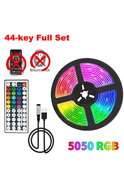 Choice شريط إضاءة LED بطول 1 متر، ينبعث منه 8 ألوان، يعمل بمنفذ USB بجهد 5 فو...