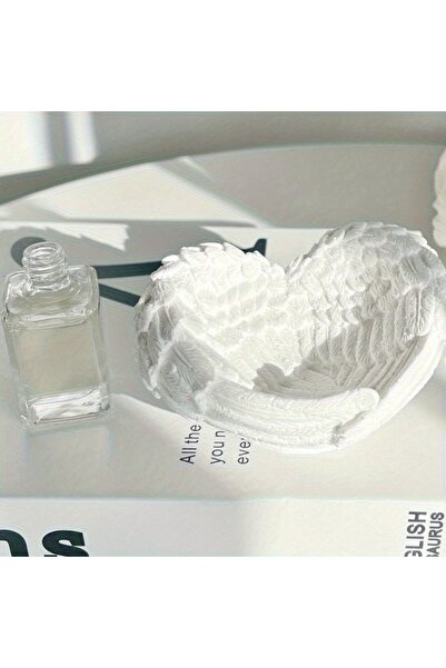 Choice 1pc Angel Wing Heart Silicone Mold with Layered Wing Design - Flexible & Reusable Silicone Mold f...