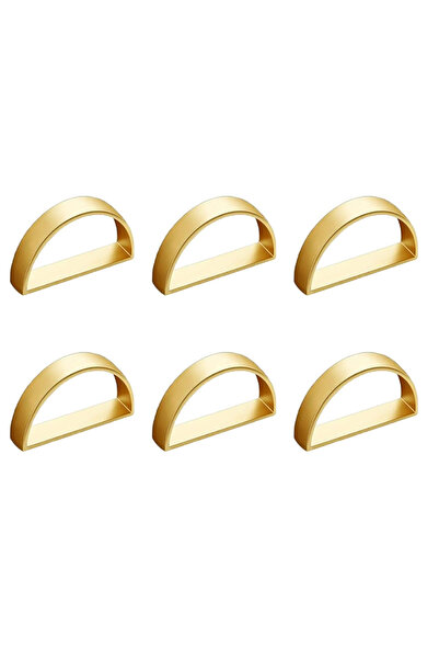 Choice مجموعة حلقات مناديل أنيقة مكونة من 6 قطع (2/4/6/8 قطع) مع مشبك، حامل م...