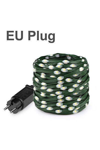 Choice سلسلة أسلاك جلدية بطول 50 مترًا من مصابيح LED RGB بيضاء دافئة، قابس أو...