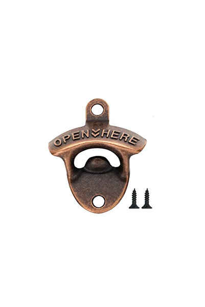 Choice فتاحة زجاجات نحاسية حمراء، تُعلق على الحائط، بتصميم عتيق، مصنوعة من سب...