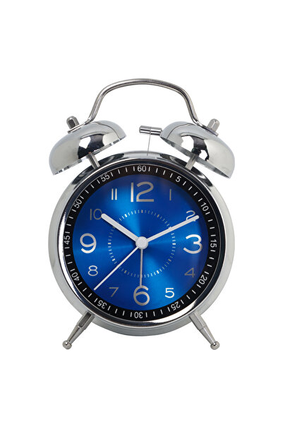 Choice ساعة منبه صغيرة زرقاء من الحديد، مناسبة للطلاب والفنانين، ساعة طاولة ص...