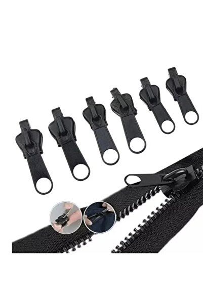 Choice 6pcs Black Instant Zipper Universal Instant Fix Repair Kit Replacement...