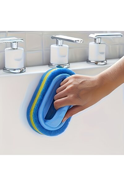 Choice إسفنجة تنظيف سحرية زرقاء وصفراء للمطبخ والحمام - مناسبة للزجاج والجدران والحمامات والسيراميك