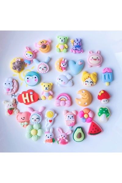 Choice ٢٤ قطعة في عبوات عشوائية، ٤/٨/١٦ قطعة، ملصقات ثلاثية الأبعاد بتصميم كرتوني، ملصقات أكواب ماء، ملصقات راتنجية للثلاجة والهاتف.