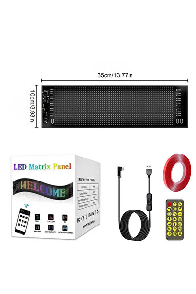 Choice لوحة عرض LED مصفوفية بكسلية 10×35 سم، 20×64 مصباح LED، قابلة للتخصيص، ...