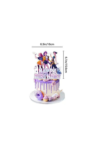 Miniso 1pcsa-A Kpop Demon Hunter Cake Topper Cake Decoration Cupcake Birthday...