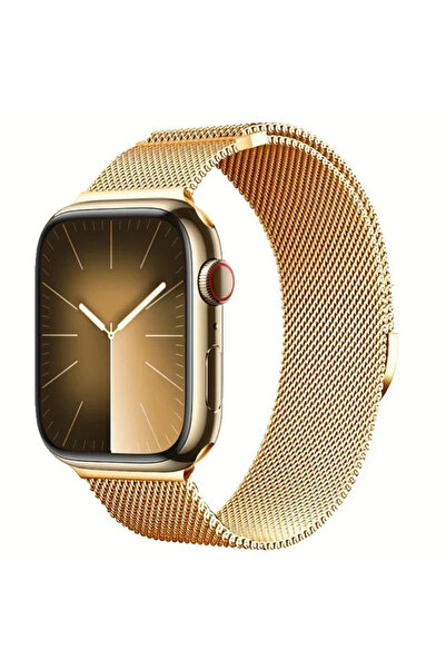 Choice سوار ميلانو ذهبي مقاس 38، 40، 41، S10-42 مم لساعات Ultra 2، متوفر بأحج...