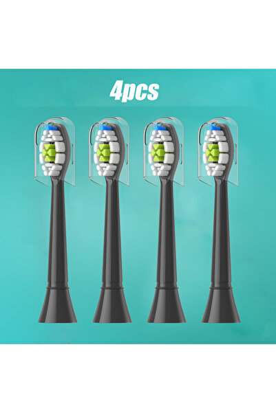 Choice1 4pcs Black 4-16pcs Replacement Toothbrush Heads Compatible with Phili...