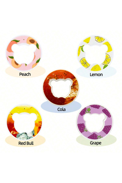 Choice 5 قطع من حلوى الدب بنكهة مشروب الفاكهة، كبسولات نكهة مبتكرة، خالية من ...