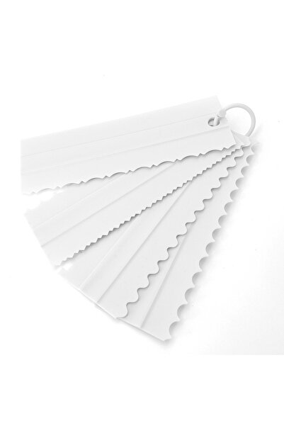 Choice Cake spatula 4Pcs Plastic Cake Scraper Stripes Edge Side Cake Pattern ...