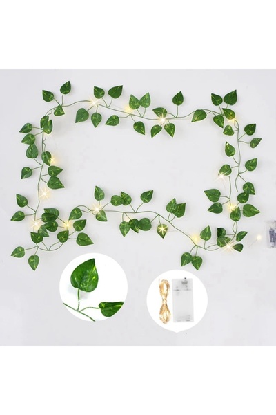 Choice 1pc style 5 2 Meters LED light Artificial plant Green Vine Home Outdoo...