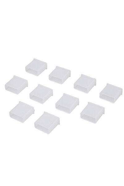 JETTING White 10pcs/lot Plastic USB Male Anti-dust Plug Stopper Cap Cover Pro...