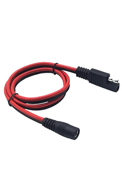 BSN 1pcs 60cm 60cm/2Ft 14AWG SAE Plug to DC 5.5x2.1mm Female Converter Adapter Cable for Car Motorcycles