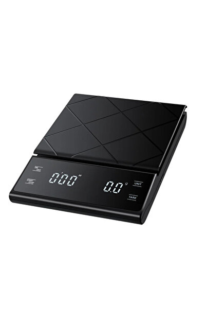 Choice ميزان قهوة إلكتروني ذكي 3 كجم، عالي الدقة، مزود بشاشة LCD رقمية للتوقي...