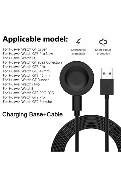 Choice With Cable Black A Charger Dock For Watch 3 3 Pro ECG GT2 GT3 Pro Magn...