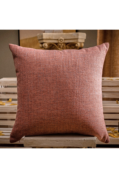 Choice أغطية وسائد حمراء من نابيرل، مقاس 45×45 سم، بتصميم دافئ مناسب لفصلي ال...