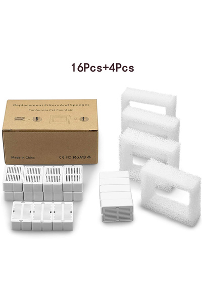 Choice 16 filter 4foams Cat Water Fountain Replacement Filters, 8/16 Pack Cat...
