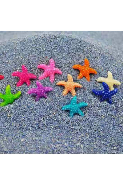 Choice ١٠ قطع عشوائية من نجم البحر الاصطناعي الوردي لحوض السمك، مصنوع من مادة...