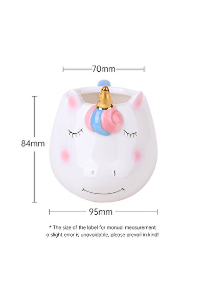 Choice 201-300ml Pink 1pc Unique Rainbow Unicorn Design 10oz Ceramic Mug Hand...