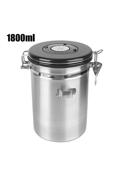 Choice 1800ML Stainless Steel Airtight Lid Preserves Freshness For Coffee Bea...