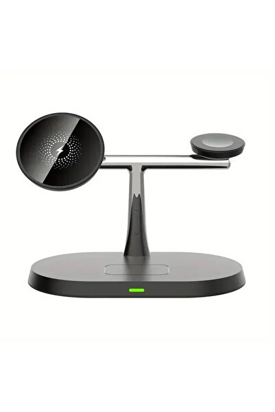 Choice Black 3 In 1 Magnetic Wireless Charger Stand For iPhone 16 15 14 13 Pr...