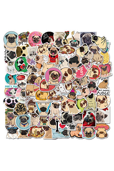 Choice 100 قطعة من ملصقات جرافيتي كلب الدوحة اللطيف والمرح، بتصميمات كاواي، مناسبة لتزيين سجلات القصاصات والهواتف وأجهزة الكمبيوتر المحمولة والجيتارات.