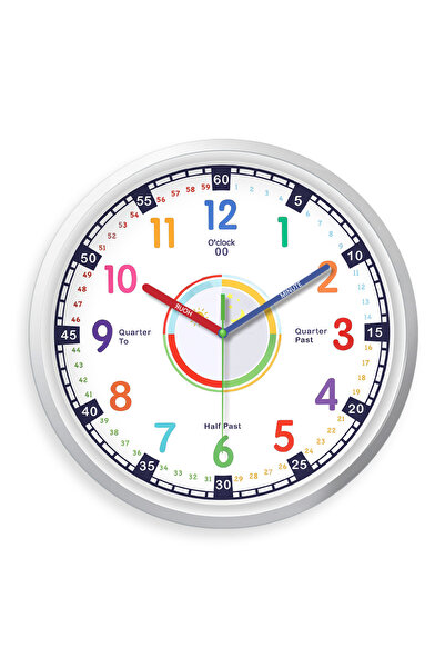 Choice 8 Inch Et103 8inch Modern Colorful Digital Pattern Plastic Glass Wall Clock Living Room Bedroom Kitc