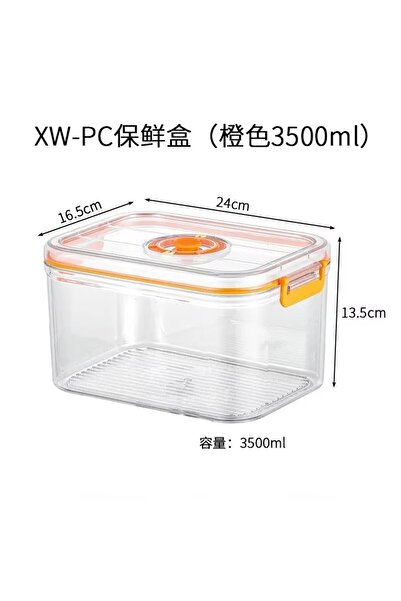 Choice 3500ml Vacuum Fresh-keeping Box Refrigerator Sealed Canister Microwava...