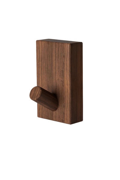 Choice خطافات حائط خشبية صلبة من خشب الجوز، مناسبة للأبواب والخلف، لا تحتاج إلى حفر، مصنوعة من خشب الجوز والزان، متعددة الاستخدامات