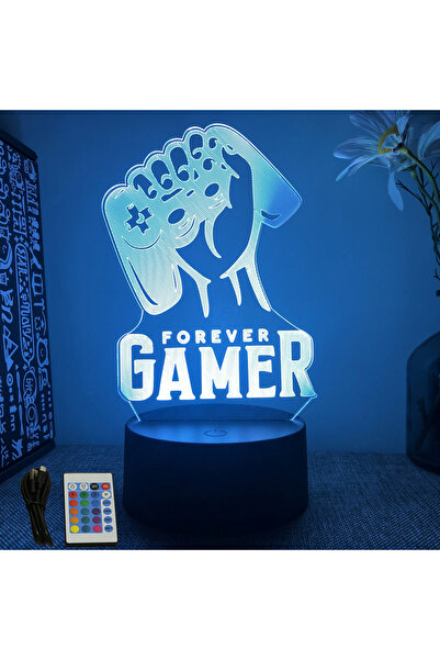 Choice B16-Gaming 11 NEON GAMER 3D Lamp LED Night Light Gaming Setup RGB Children's Lamps Gamer Room Decora