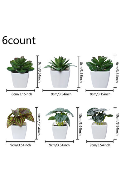 Choice 1PC WLX0430ZH6 6PCS Artificial Evergreen Plant Bonsai, Suitable For Ho...