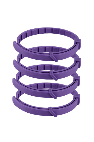 APWIKOGER طوق مهدئ للكلاب والقطط، لون بنفسجي، 4 قطع أو 8 قطع، مزود بفيرومونات مهدئة لتخفيف القلق، طوق مريح قابل للتعديل