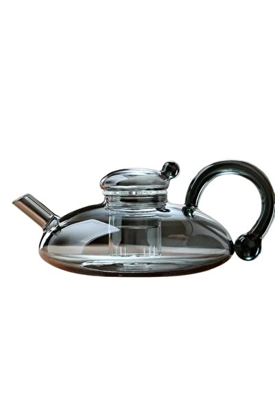 Choice طقم شاي زهور رمادي أنثراسيت، إبريق شاي على الطراز البريطاني، طقم شاي ف...