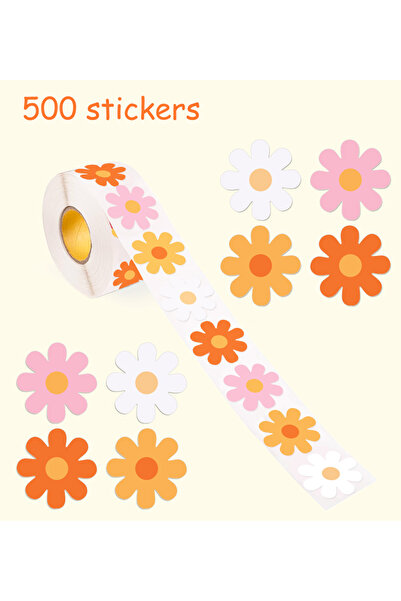 Choice stickers - JT052 500 Hippie Stickers Boho Daisy Flower Chrysanthemum P...