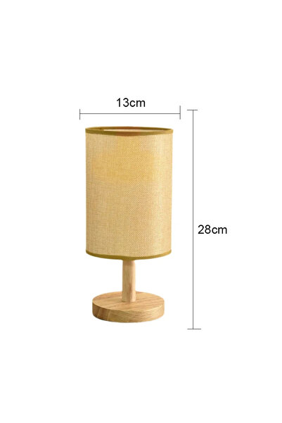 Choice مصباح طاولة LED أصفر بتصميم كلاسيكي، مصباح طاولة بسيط للديكور، قابل لل...