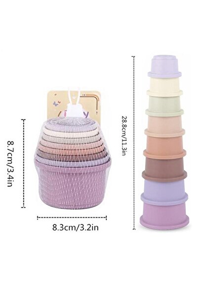 Choice ٨ قطع من أكواب التكديس، ألعاب للأرانب والشنشيلات وخنازير غينيا، متعددة...