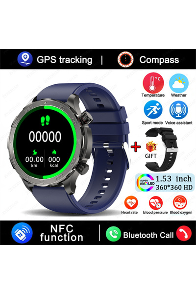 Choice ساعة ذكية مزودة بنظام تحديد المواقع العالمي (GPS) وتقنية الاتصال قريب ...