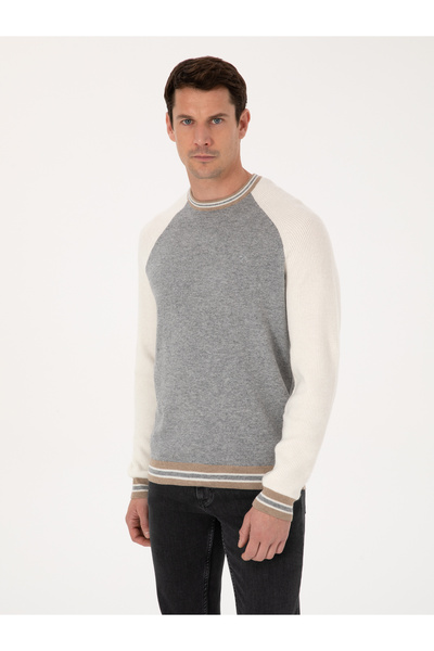 Cacharel Açık Gri Slim Fit Kazak 50311903-VR001