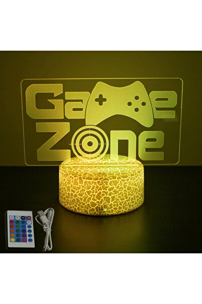 Choice Cr16-Gaming 02 NEON GAMER 3D Lamp LED Night Light Gaming Setup RGB Chi...