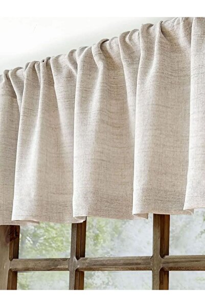 Choice 132x45cm linen 1 Pack Linen Valance for Windows Kitchen Living Room Va...