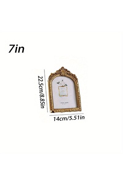 Choice photo frame-2 Vintage European Golden Lace Arch Decorative Photo Frame for Wedding Decor and Gift Oc