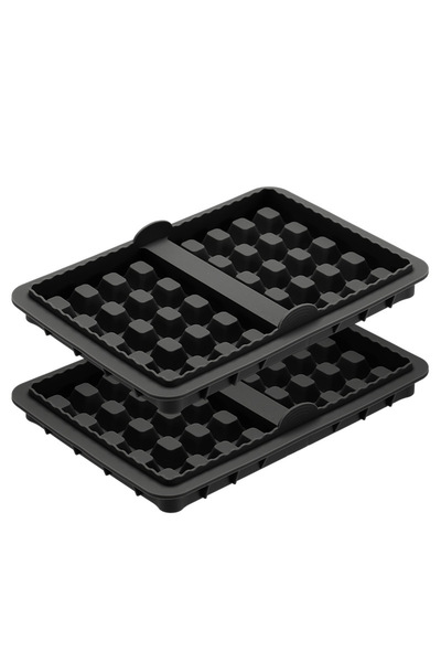 Choice قالبان من السيليكون لصنع الوافل، قالب مربع للمطبخ لصنع الوافل، مناسب ل...